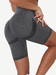 Wholesale High Waist Solid Color Yoga Shorts Contouring Sensation