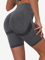 Wholesale High Waist Solid Color Yoga Shorts Contouring Sensation