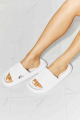 MMShoes Arms Around Me Open Toe Slide in White