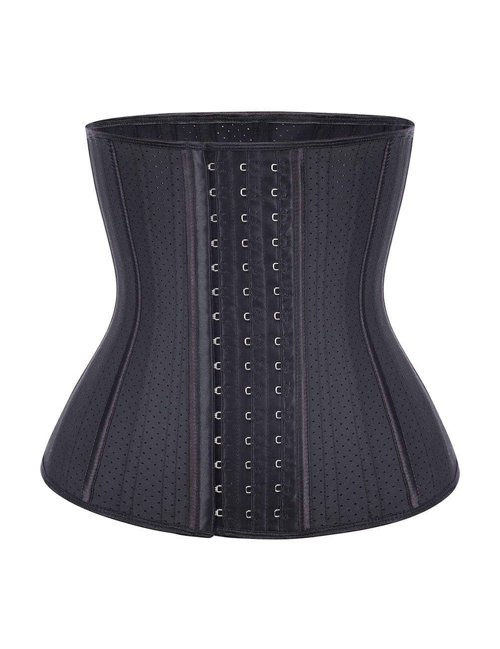 Wholesale High-Compression Black Latex Plus Size 25 Steel Boned Waist Trainer Hooks