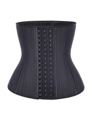 Wholesale High-Compression Black Latex Plus Size 25 Steel Boned Waist Trainer Hooks