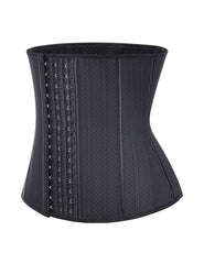 Wholesale High-Compression Black Latex Plus Size 25 Steel Boned Waist Trainer Hooks