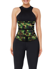 Wholesale Camo Latex Double Belts Waist Trainer Slimming Tummy