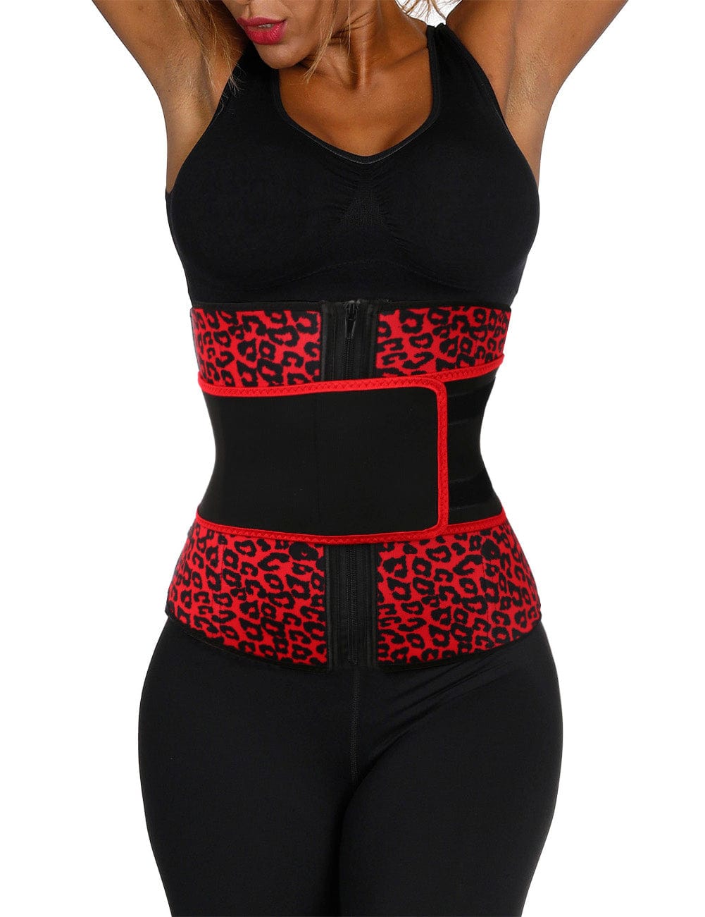 Wholesale Ventilate Neoprene Leopard Belt Big Size Waist Trainer Medium Compression