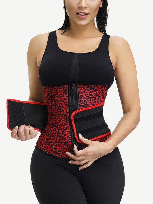 Wholesale Ventilate Neoprene Leopard Belt Big Size Waist Trainer Medium Compression