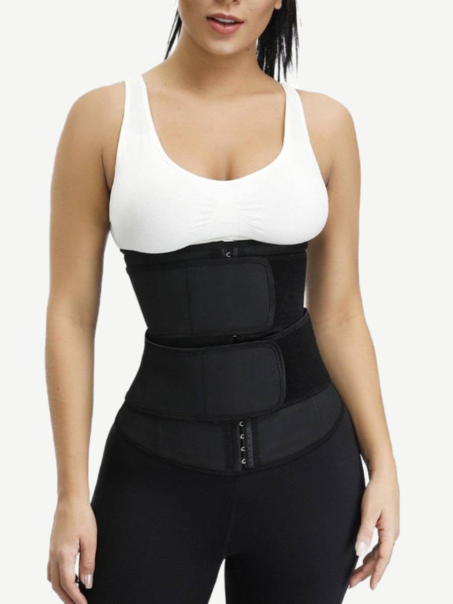 Wholesale Black Plus Size Latex Waist Trainer 7 Steel Bones Leisure Fashion