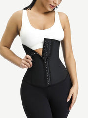 Wholesale Black Plus Size Latex Waist Trainer 7 Steel Bones Leisure Fashion