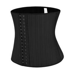 Wholesale Tummy Trimmer Black 29 Steel Bones Latex Hooks Waist Trainer